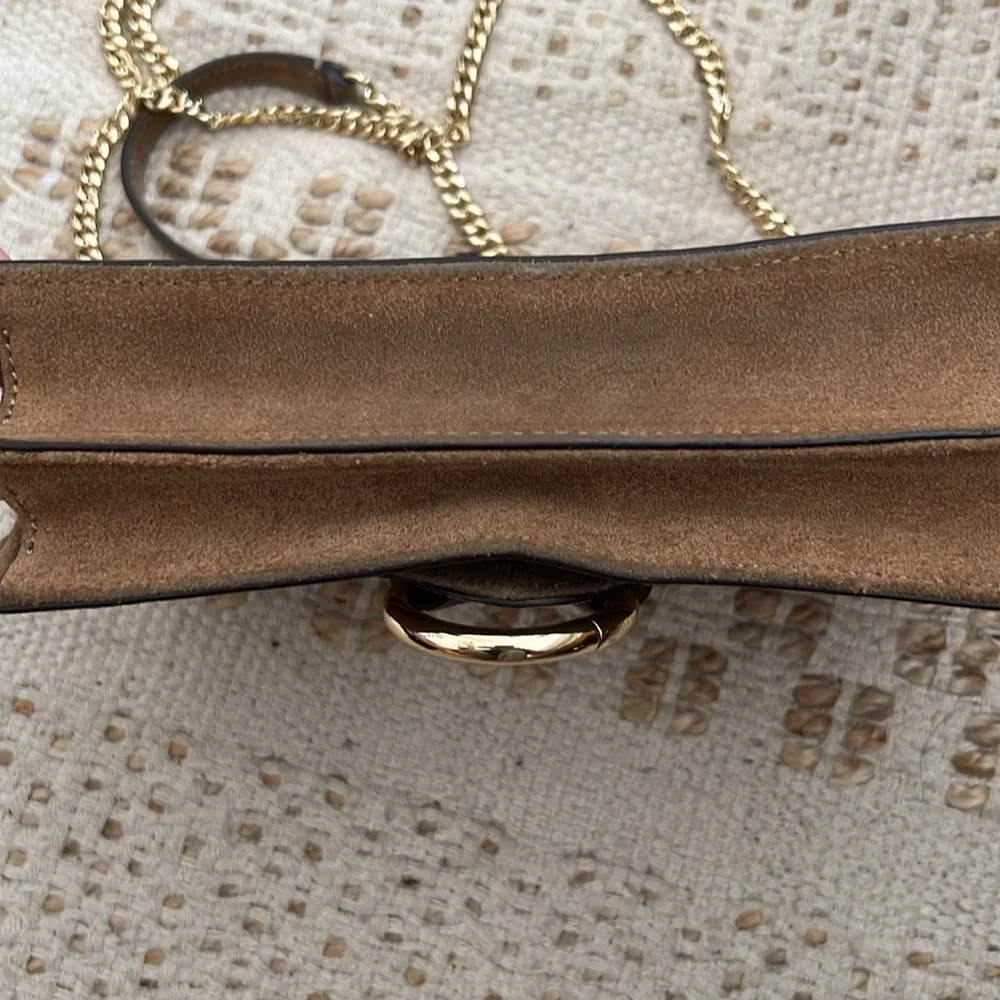 Banana Republic Italian Suede Accordian Bag